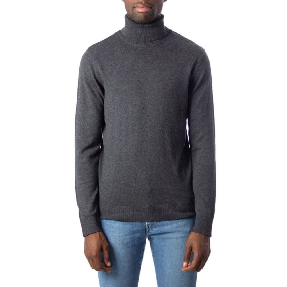 Jack Jones Gray Cotton Men's Turtleneck
